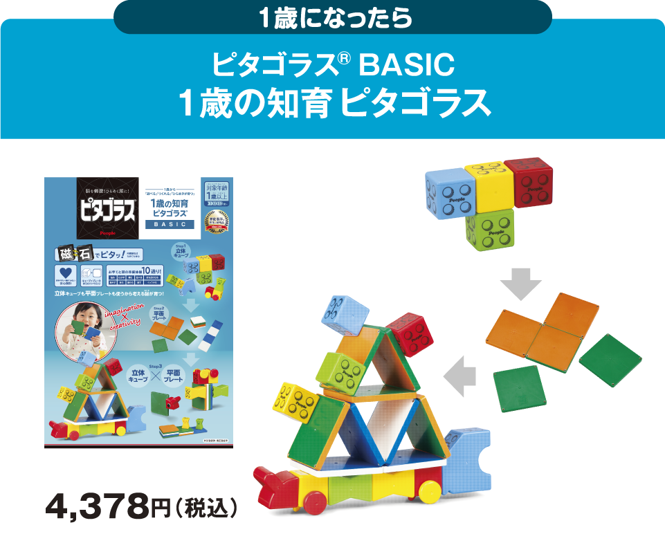 ピタゴラスBASIC知育いっぱい!ボールコースターサウンド | おもちゃ-ピタゴラス・ブロック | 乳幼児玩具メーカー・ピープル