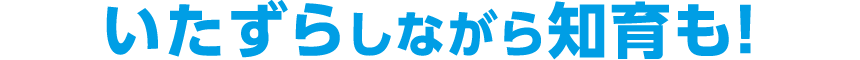 いたずらしながら知育も！